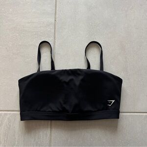 Gymshark Cut Out Black Bandeau Sports Bra